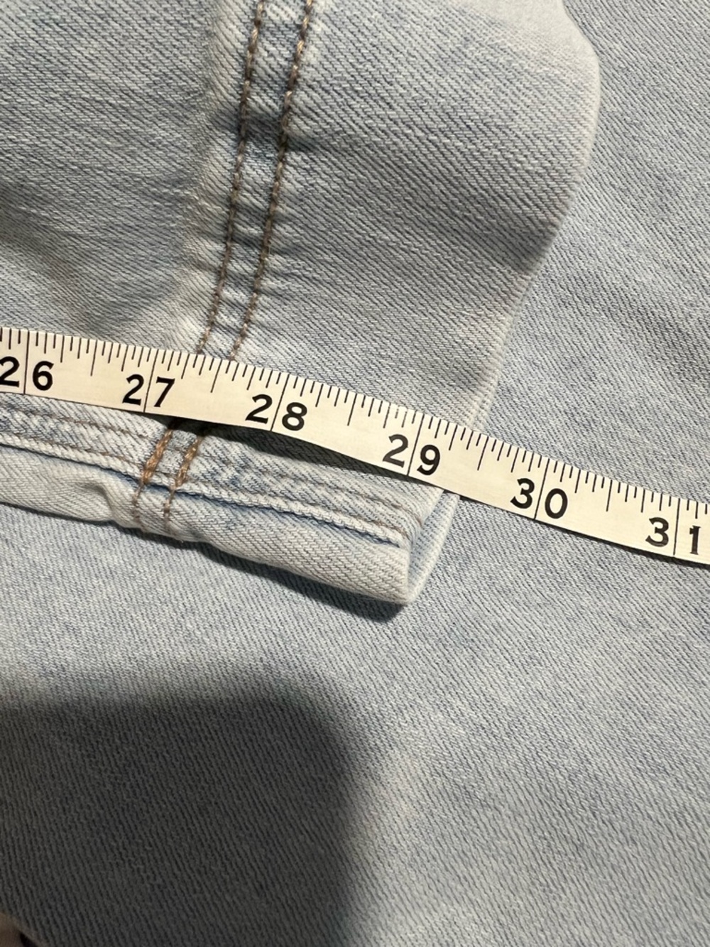 American Eagle Wide Leg Baggy Low Rise Light Wash Jeans - Picture 9 of 9
